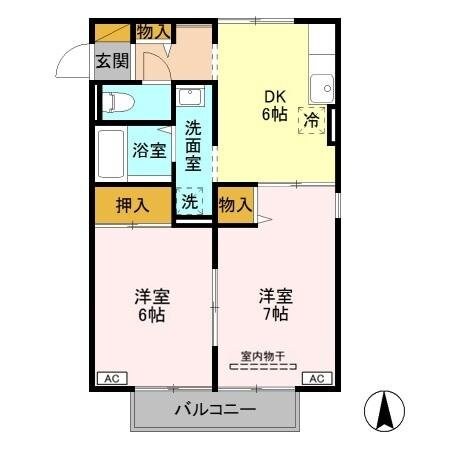 メゾン・ド・カメリアの物件間取画像