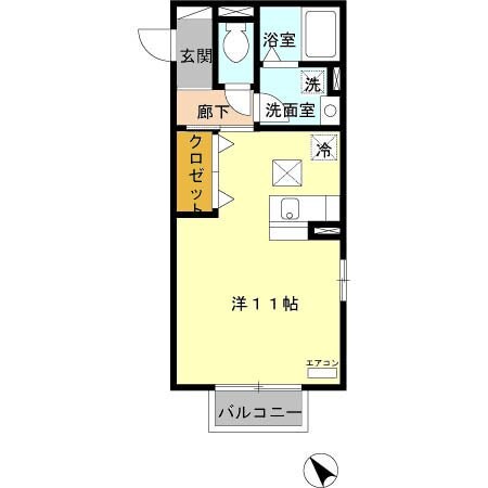 ルミエール和田橋の物件間取画像