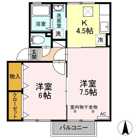 レフィナードの物件間取画像