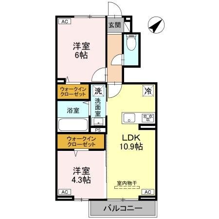 カサ・ルーナの物件間取画像
