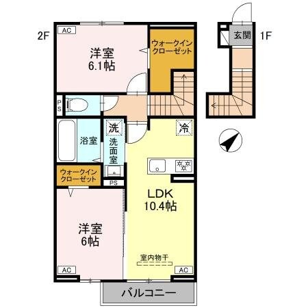 カサ・ルーナの物件間取画像