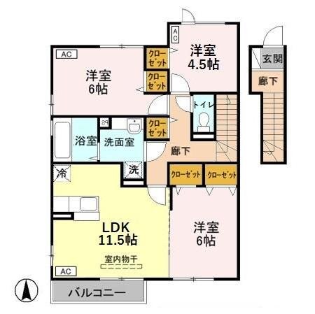 キャメロット Iの物件間取画像