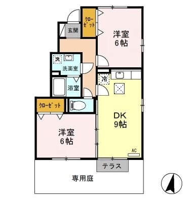 ロイヤルガーデン連取 A\\/B\\/C\\/D\\/Eの物件間取画像