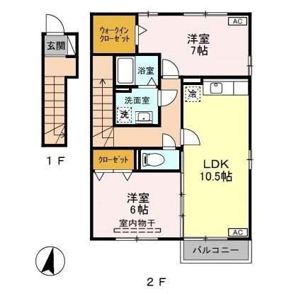 ロイヤルガーデン連取 A\\/B\\/C\\/D\\/Eの物件間取画像