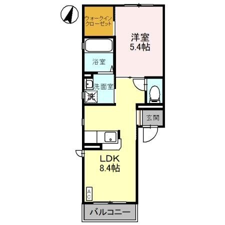 ヴィラ・ブルーノ Eの物件間取画像