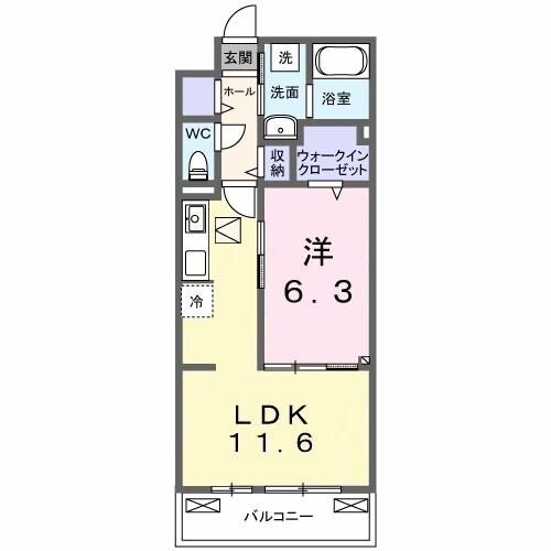 クラール 今泉の物件間取画像