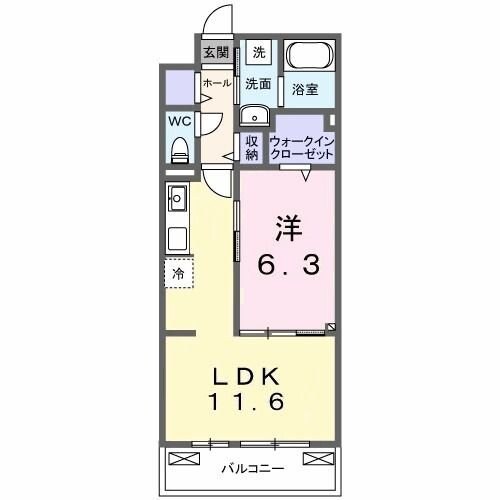 クラール 今泉の物件間取画像