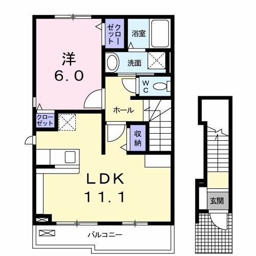 ボヌール ヴィーロ Iの物件間取画像