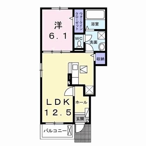 ソラーナ Aの物件間取画像