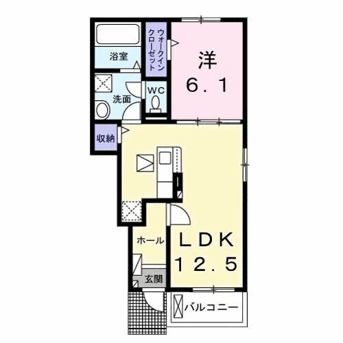 ソラーナ Aの物件間取画像