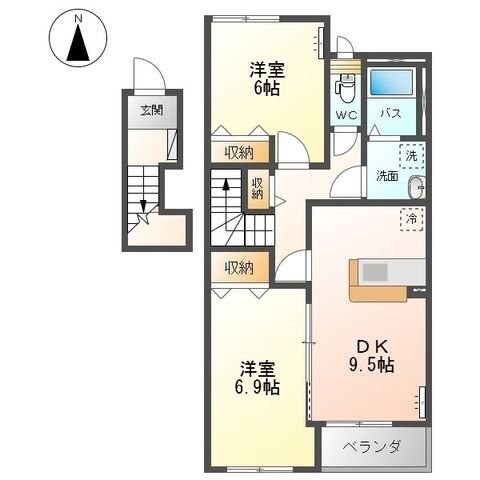 フェリスの物件間取画像