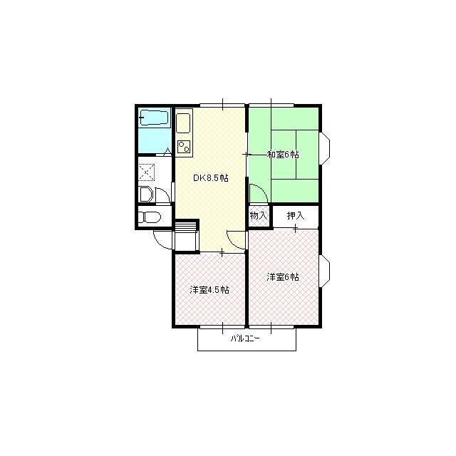 ハイツすとうの物件間取画像
