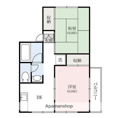 ポエムハイツの物件間取画像