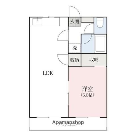 ハイツサイドBの物件間取画像