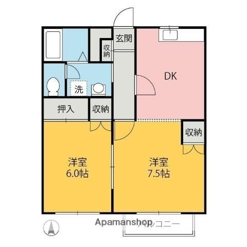 エクセレントハイツの物件間取画像