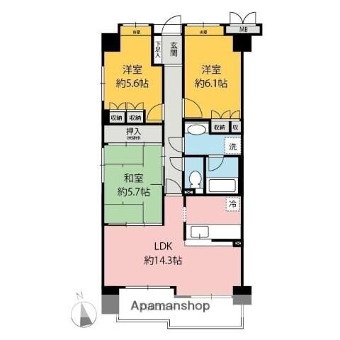 サーパス文京の物件間取画像