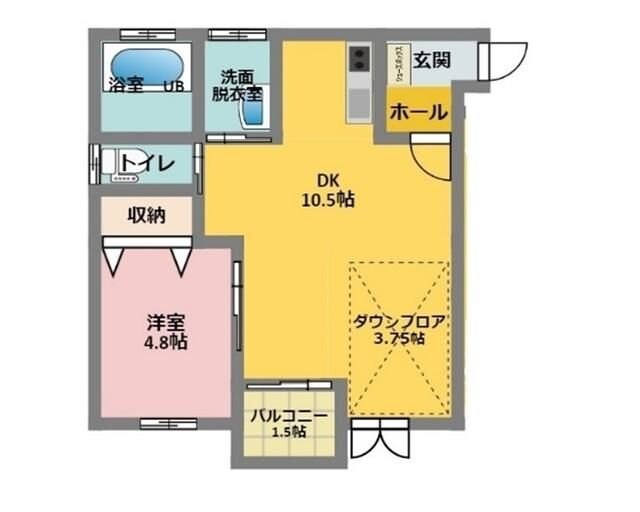ブルックリンアパートメントの物件間取画像