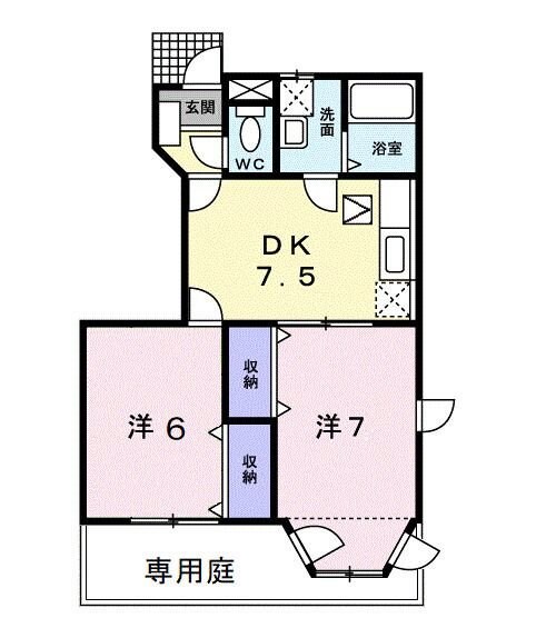 ラフィネ・Aの物件間取画像