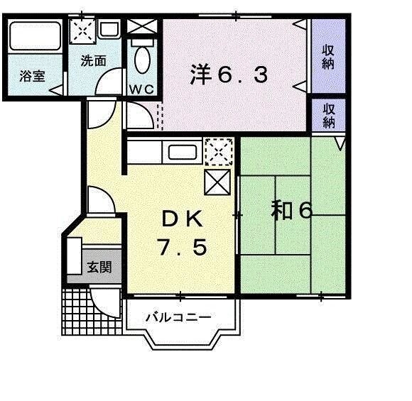 レジデンス・プレインBの物件間取画像