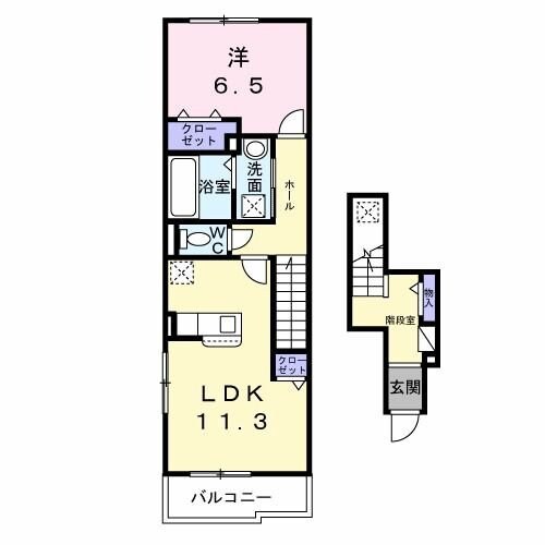 コンフォートパレスの物件間取画像