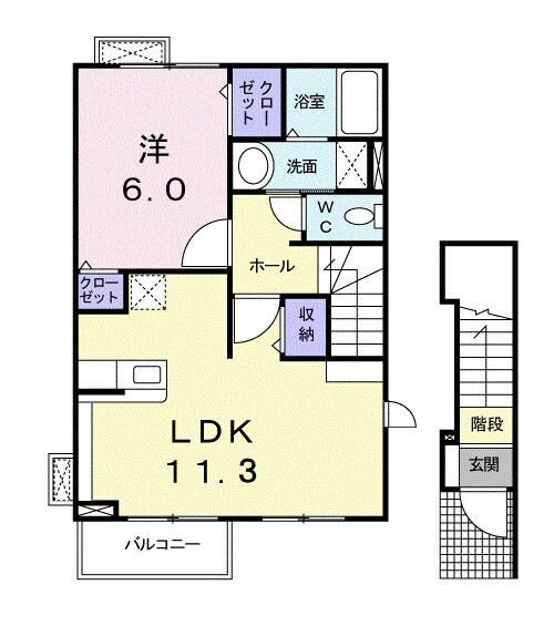 サニーメゾンの物件間取画像