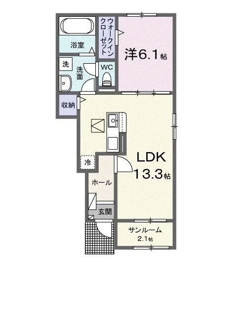 グラシアIIの物件間取画像