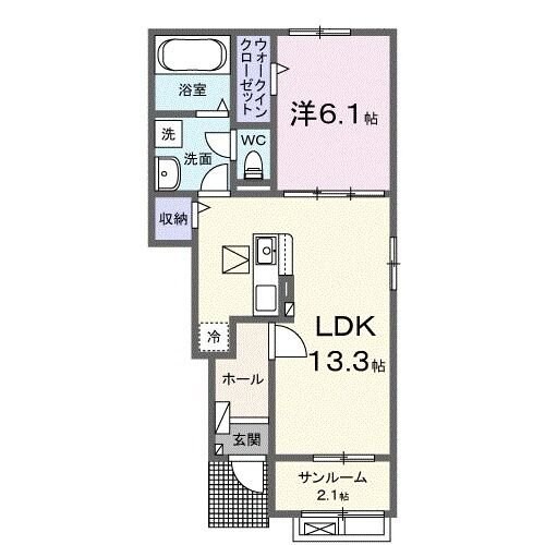 ローレル カルムの物件間取画像