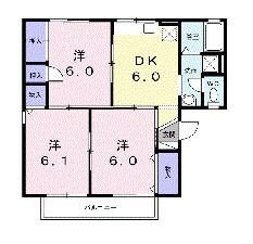 サンワハイツAの物件間取画像