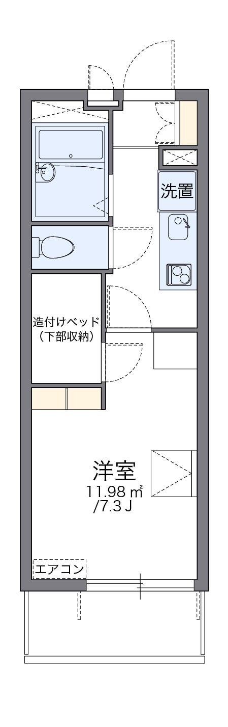 レオパレスグリチネIIの物件間取画像