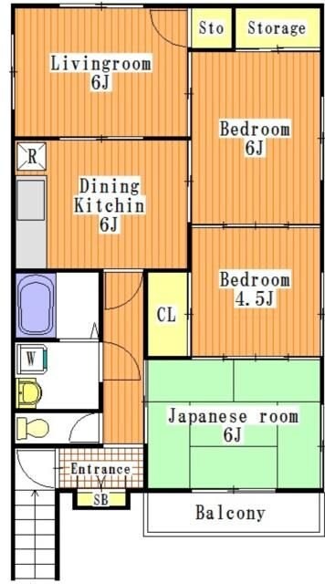 コーポ八島の物件間取画像