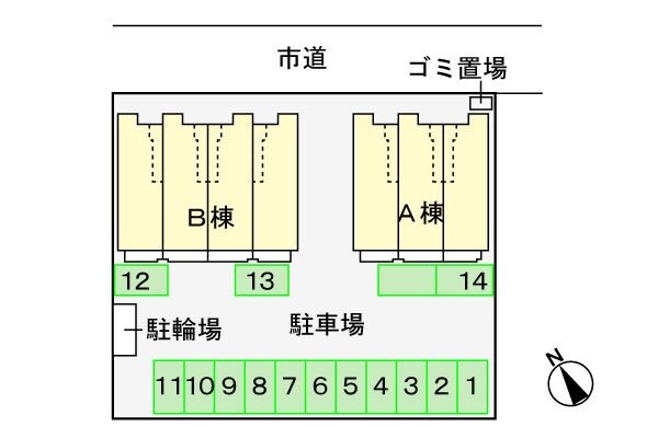 ヴィラKARASAWA Bの物件内観写真