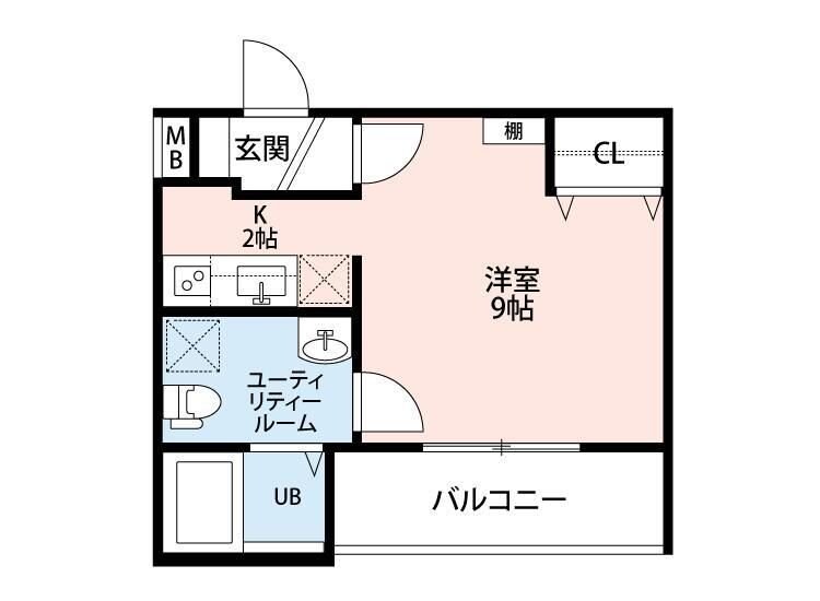 シャンブル英美3の物件間取画像