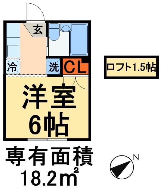 コーポタイムフェアの物件間取画像