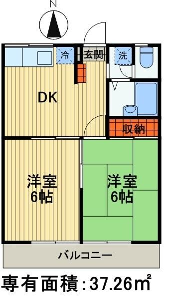 エステートピア堀内2の物件間取画像