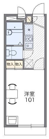 レオパレスけやきの物件間取画像