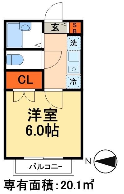 クレアール西新井の物件間取画像