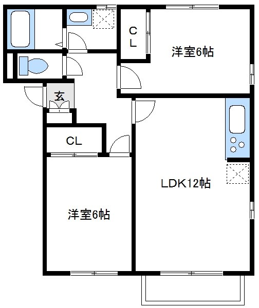 Grace E棟の物件間取画像