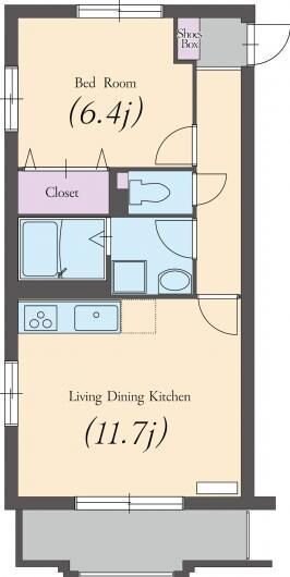 オリーブみずきの物件間取画像