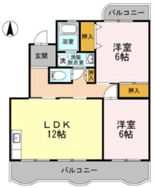ハビテーションWADAIIの物件間取画像