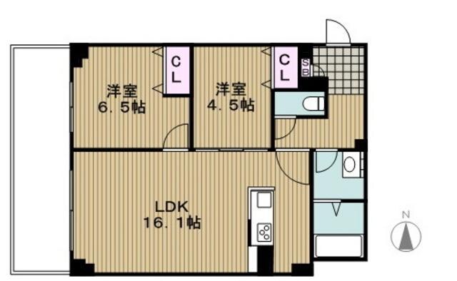 エスティメゾン都立大学の物件間取画像