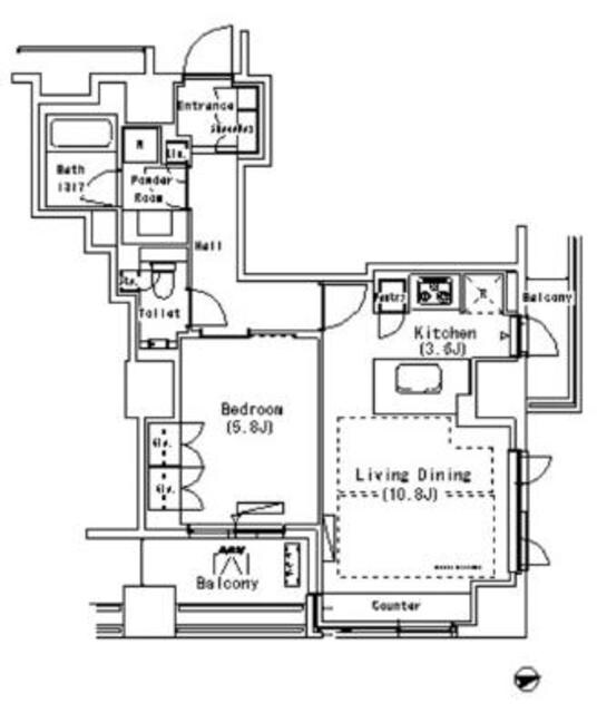 パークアクシス代官山の物件間取画像
