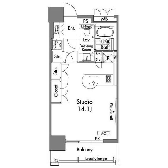 エステマール芝公園の物件間取画像