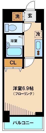スカイコートスパシエ池袋の物件間取画像