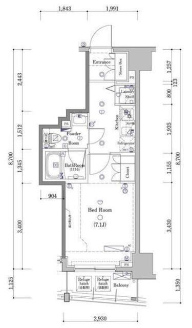 DIPS大山東町の物件間取画像