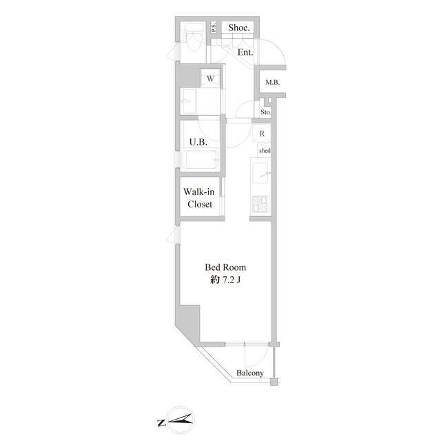 B CITY APARTMENT ITABASHINORTHの物件間取画像