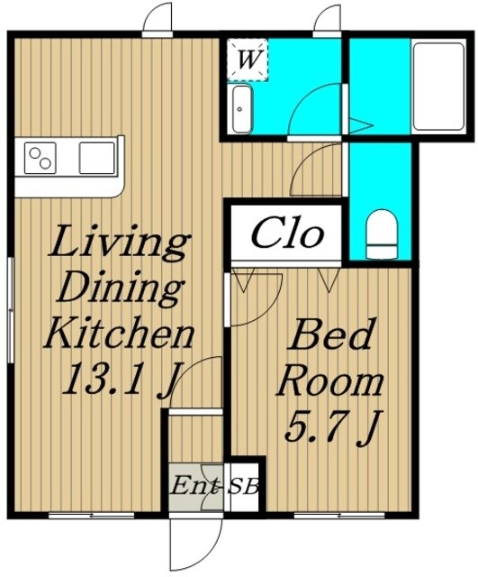 シャイン若宮の物件間取画像