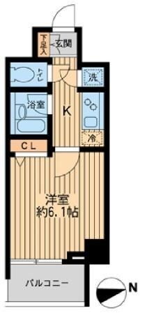 HF早稲田レジデンスIIの物件間取画像