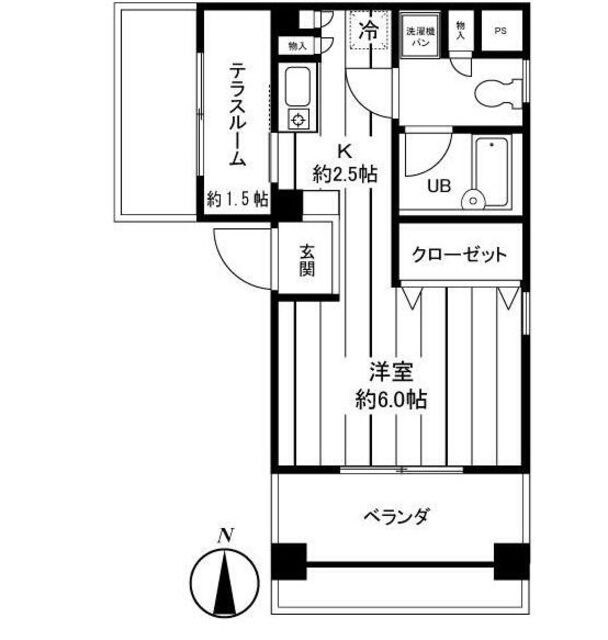 マメントブルー中野の物件間取画像