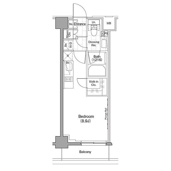 ザ・パークハビオ新宿の物件間取画像