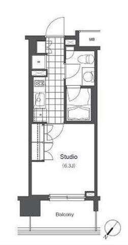 LaSante千駄木の物件間取画像